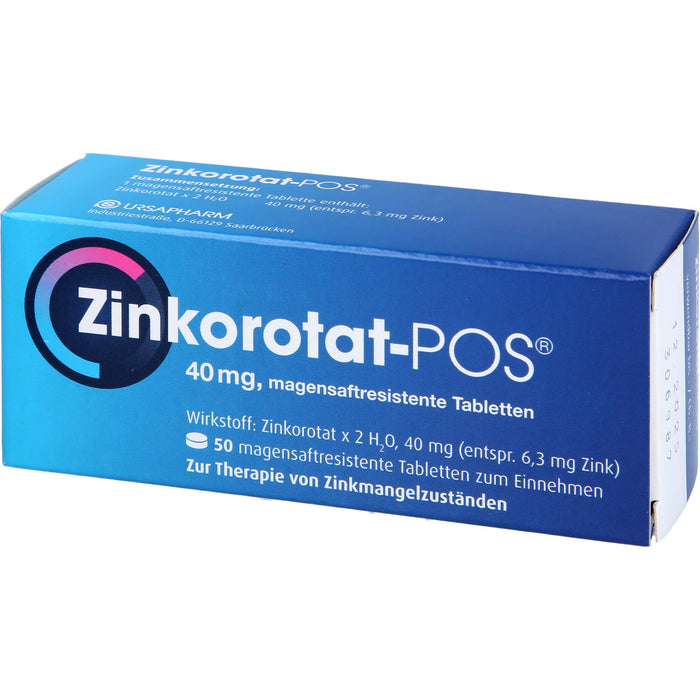 Zinkorotat - POS 40 mg Tabletten, 50 St. Tabletten