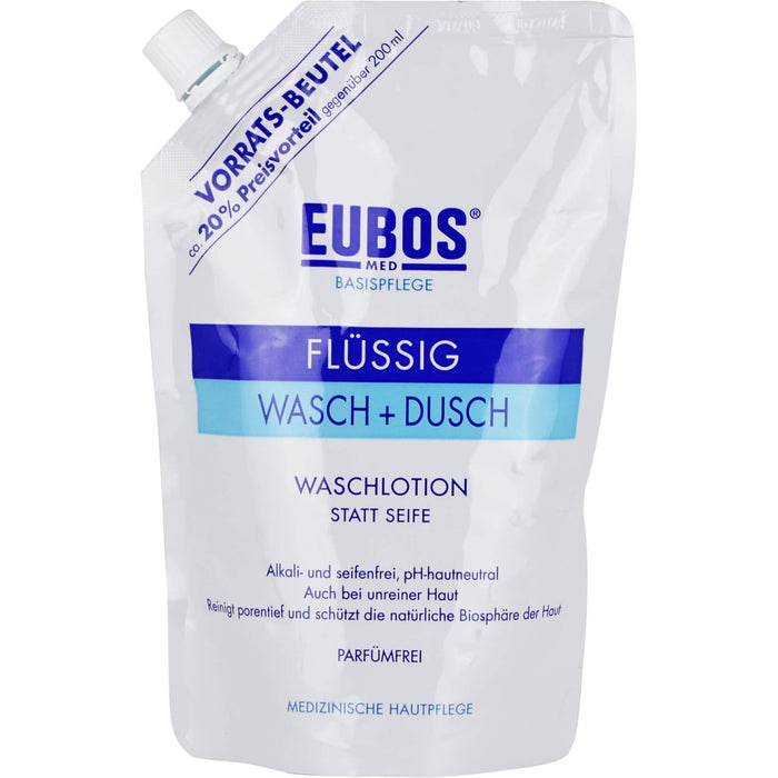 Eubos flüssig Blau Nachfüllbeutel, 400 ml Lösung