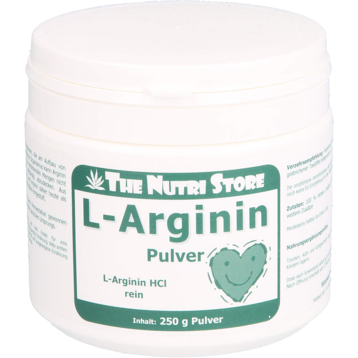 The Nutri Store L-Arginin HCl 100 % reines Pulver, 250 g Pulver