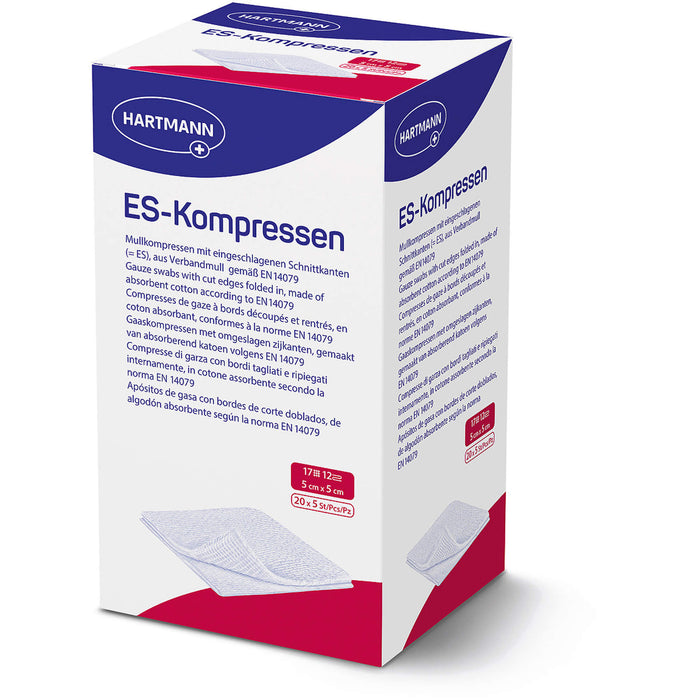 ES-Kompressen steril 5x5cm Großpackung 12fach, 20X5 St KOM