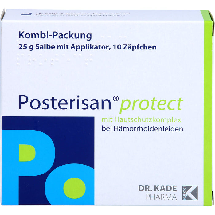 Posterisan protect Kombi-Packung Salbe und Zäpfchen bei Hämorrhoidenleiden, 1 St. Kombipackung