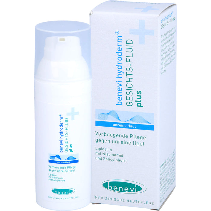 Benevi Hydroderm Gesichts-Fluid Plus für unreine Haut, 50 ml Lotion
