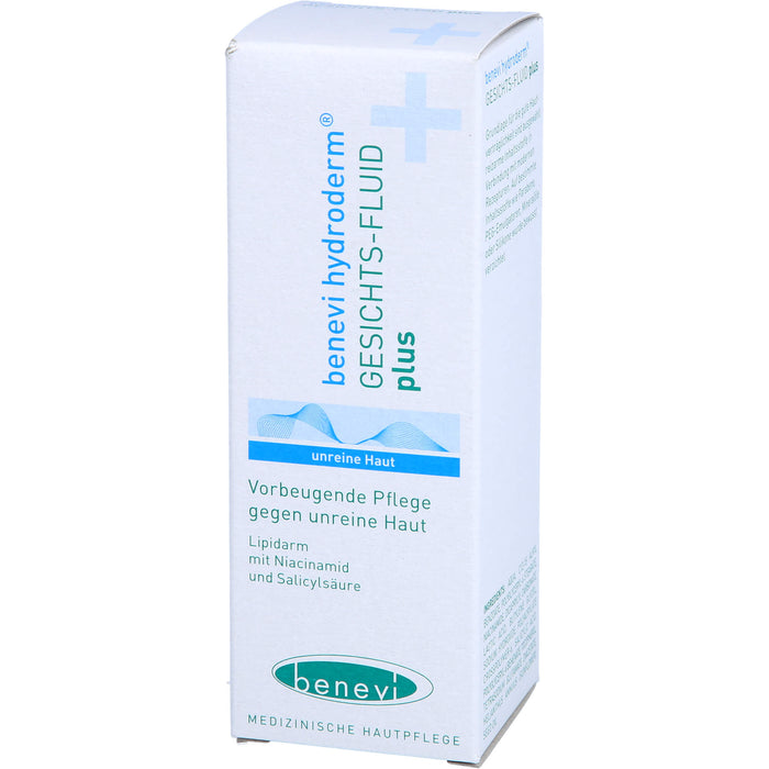 Benevi Hydroderm Gesichts-Fluid Plus für unreine Haut, 50 ml Lotion