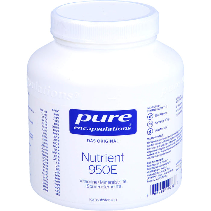 pure encapsulations Nutrient 950E Kapseln, 180 St. Kapseln