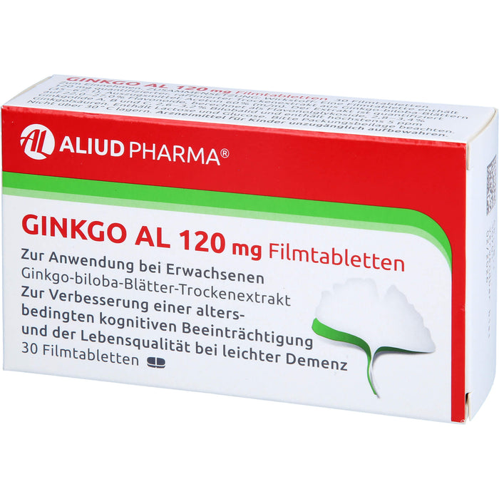 Ginkgo AL 120 mg Filmtabletten bei leichter Demenz, 30 St. Tabletten