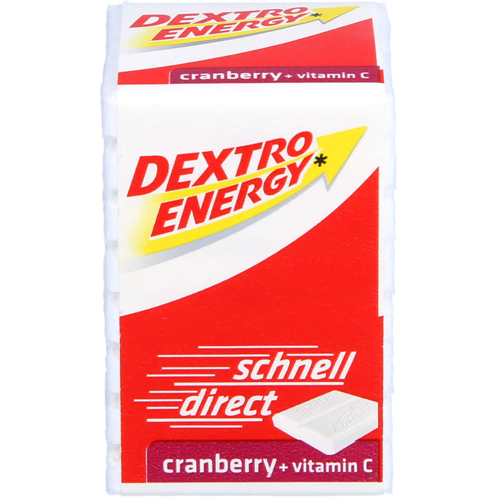 DEXTRO ENERGY Cranberry + Vitamin C Dextrosetäfelchen, 46 g Täfelchen
