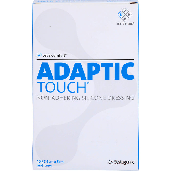 ADAPTIC Touch 7,6x5cm nichthaft. Silikon Wundaufl., 10 St WGA