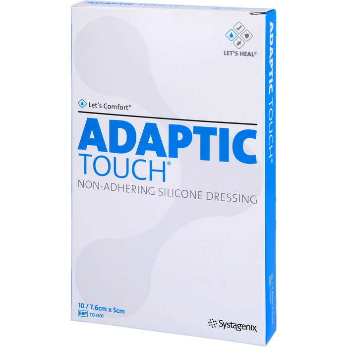 ADAPTIC Touch 7,6x5cm nichthaft. Silikon Wundaufl., 10 St WGA