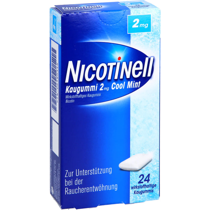 Nicotinell Kaugummi 2 mg Cool Mint, 24 St KGU