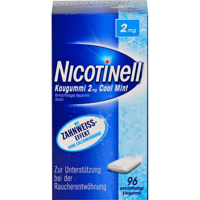 NICOTINell Kaugummi 2 mg Cool Mint, 96 St. Kaugummi