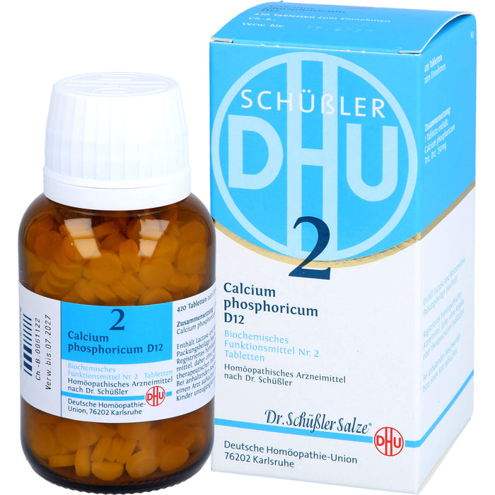 DHU Schüßler-Salz Nr. 2 Calcium phosphoricum D 12 Tabletten, 420 St. Tabletten