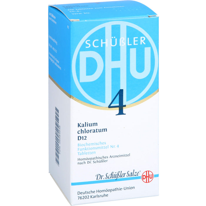 DHU Schüßler-Salz Nr. 4 Kalium chloratum D 12 Tabletten, 420 St. Tabletten