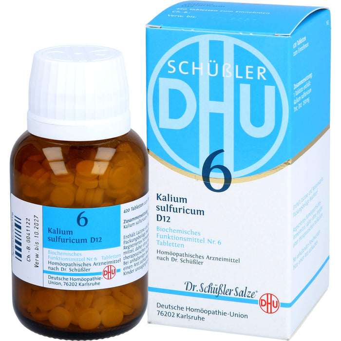 DHU Schüßler-Salz Nr. 6 Kalium sulfuricum D 12 Tabletten, 420 St. Tabletten
