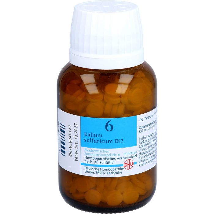 DHU Schüßler-Salz Nr. 6 Kalium sulfuricum D 12 Tabletten, 420 St. Tabletten