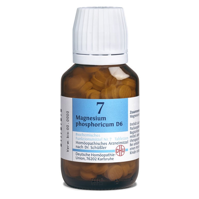 DHU Schüßler-Salz Nr. 7 Magnesium phosphoricum D6 – Das Mineralsalz der Muskeln und Nerven – das Original – umweltfreundlich im Arzneiglas, 420 St. Tabletten