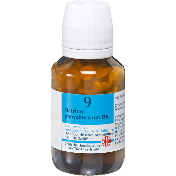 DHU Schüßler-Salz Nr. 9 Natrium phosphoricum D6, Das Mineralsalz des Stoffwechsels – das Original – umweltfreundlich im Arzneiglas, 420 St. Tabletten