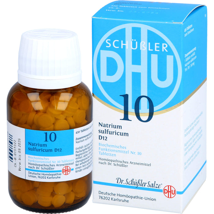 DHU Schüßler-Salz Nr. 10 Natrium sulfuricum D12 Tabletten, 420 St. Tabletten