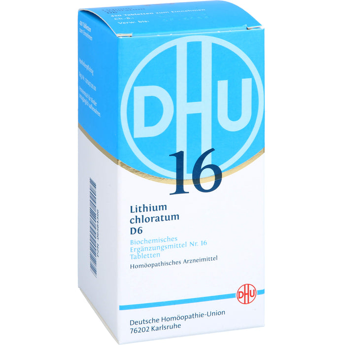 DHU Schüßler-Salz Nr. 16 Lithium chloratum D6 Tabletten, 420 St. Tabletten