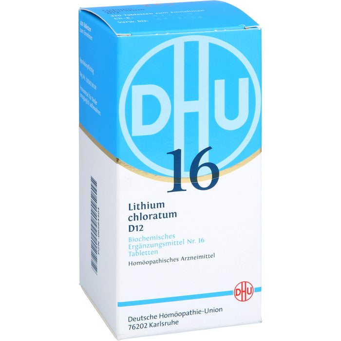 DHU Schüßler-Salz Nr. 16 Lithium chloratum D12 Tabletten, 420 St. Tabletten