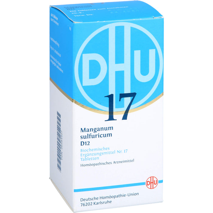 DHU Schüßler-Salz Nr. 17 Manganum sulfuricum D12 Tabletten, 420 St. Tabletten