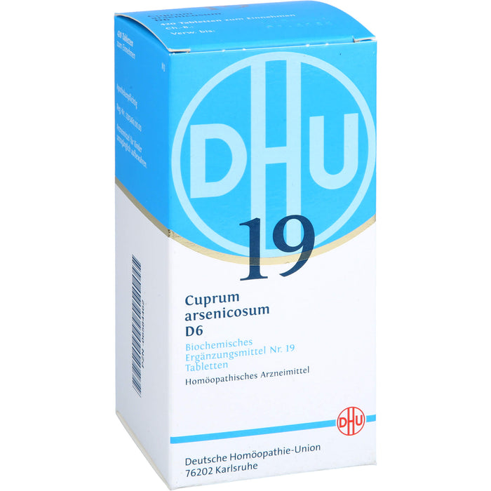 DHU Schüßler-Salz Nr. 19 Cuprum arsenicosum D6 Tabletten, 420 St. Tabletten