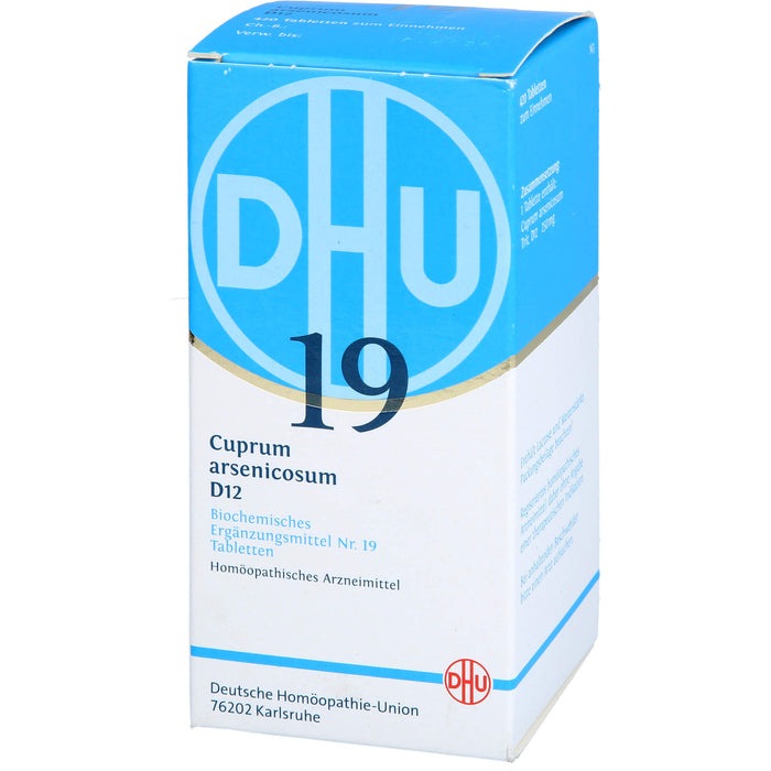 DHU Schüßler-Salz Nr. 19 Cuprum arsenicosum D12 Tabletten, 420 St. Tabletten