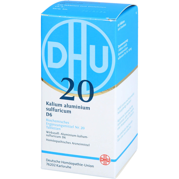 DHU Schüßler-Salz Nr. 20 Kalium aluminium sulfuricum D6 Tabletten, 420 St. Tabletten