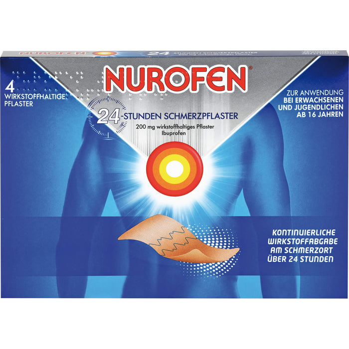 Nurofen Gelenk- und Muskelschmerzlinderung Ibuprofen 200 mg medizinisches Pflaster, 4 St. Pflaster