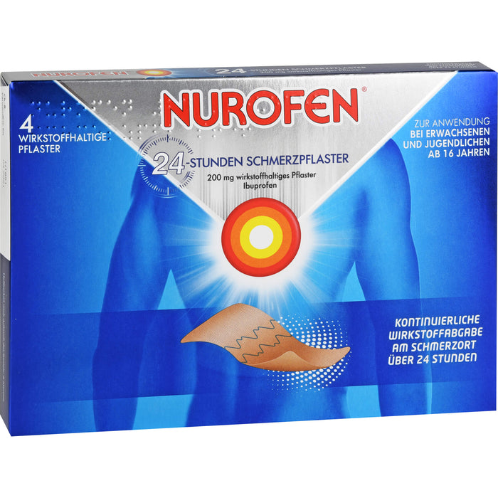 Nurofen Gelenk- und Muskelschmerzlinderung Ibuprofen 200 mg medizinisches Pflaster, 4 St. Pflaster