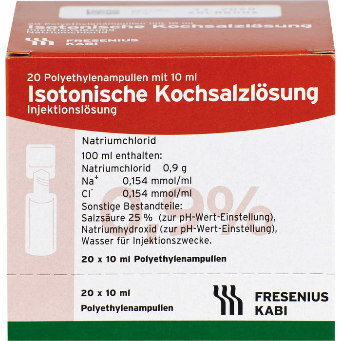 FRESENIUS KABI Isotonische Kochsalzlösung 0,9 % Polyethylenampullen, 20 St. Ampullen