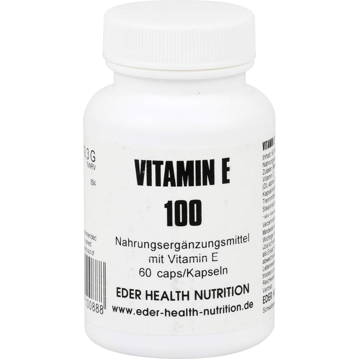 EHN Vitamin E 100 Kapseln, 60 St. Kapseln