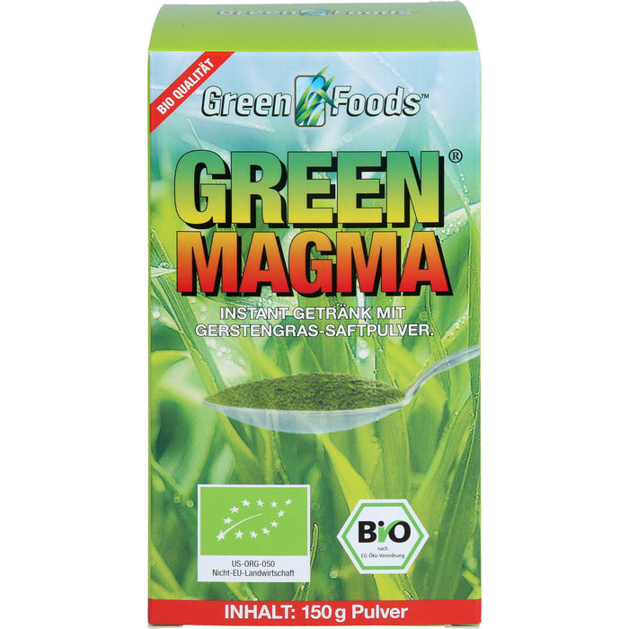 Green Foods Green Magma Gerstengrasextrakt-Pulver bio, 150 g Pulver