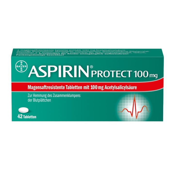 ASPIRIN Protect 100 mg magensaftresistente Tabletten, 42 St. Tabletten