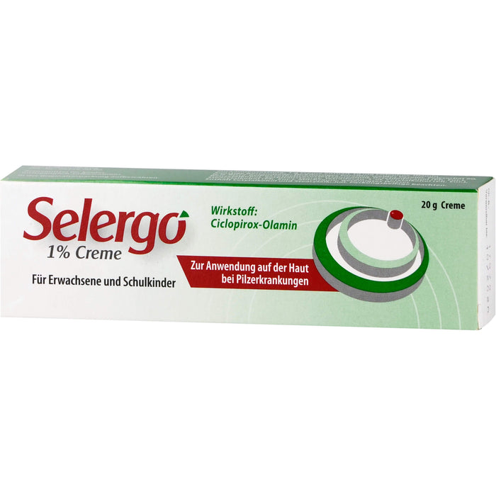 Selergo 1 % Creme bei Pilzerkrankungen der Haut, 20 g Creme