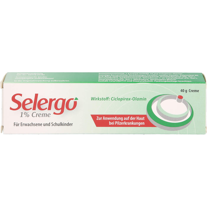 Selergo 1% Creme bei Pilzerkrankungen der Haut, 40 g Creme