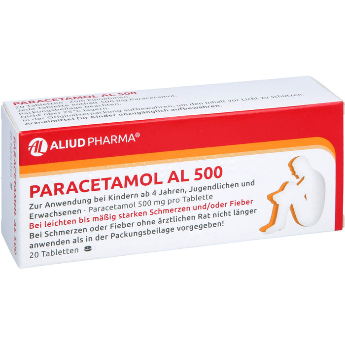 Paracetamol AL 500 Tabletten, 20 St. Tabletten