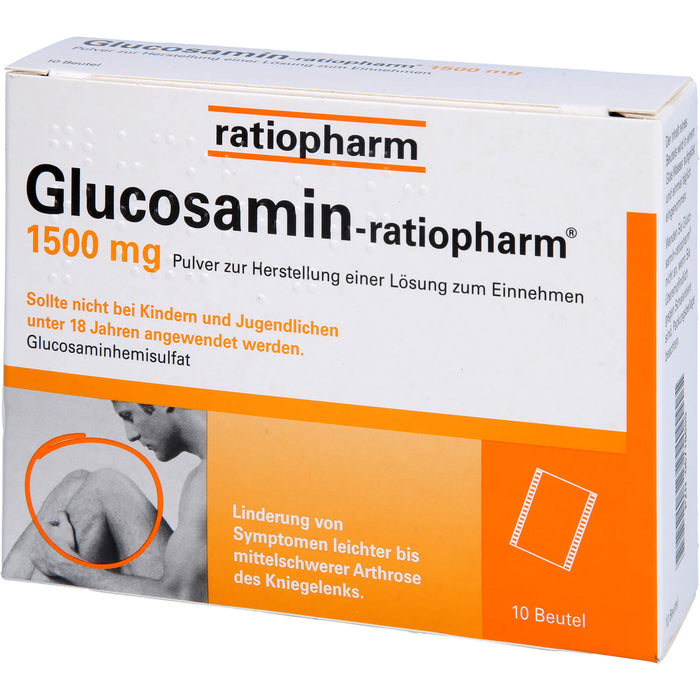 Glucosamin-ratiopharm 1500 mg Pulver zur Herstellung einer Lösung zum Einnehmen, 10 St PLE