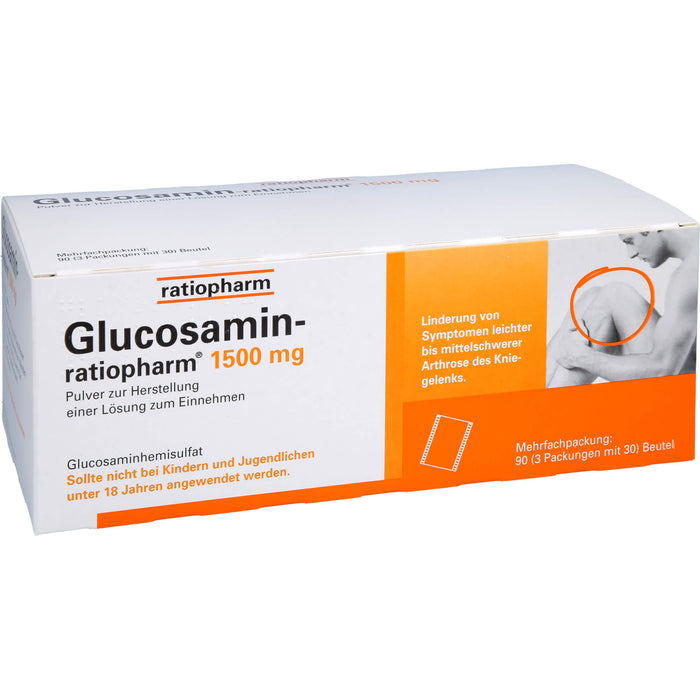 Glucosamin-ratiopharm 1500 mg Pulver zur Herstellung einer Lösung zum Einnehmen, 90 St PLE
