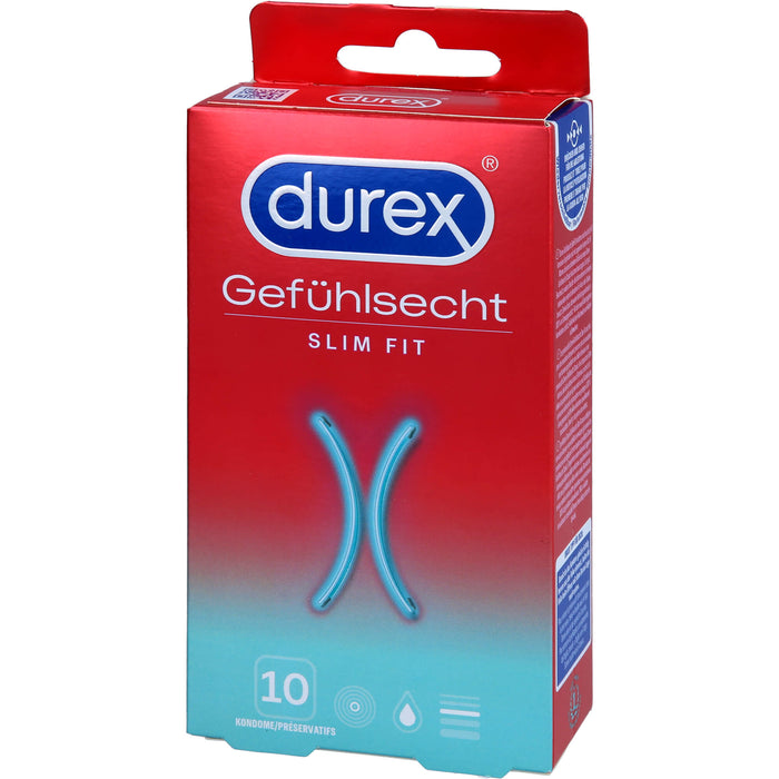 Durex Gefühlsecht Slim Fit Kondome, 10 St. Kondome
