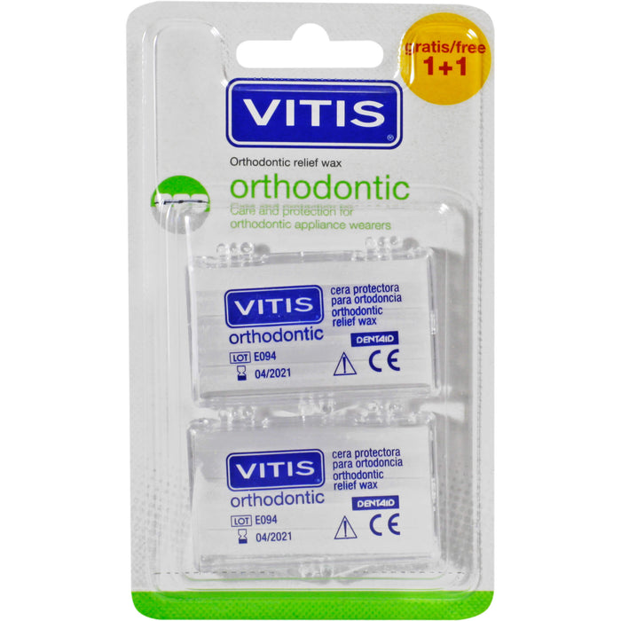 VITIS orthodontic kieferorthopädisches Wachs für Brackets und Draht, 10 St. Streifen