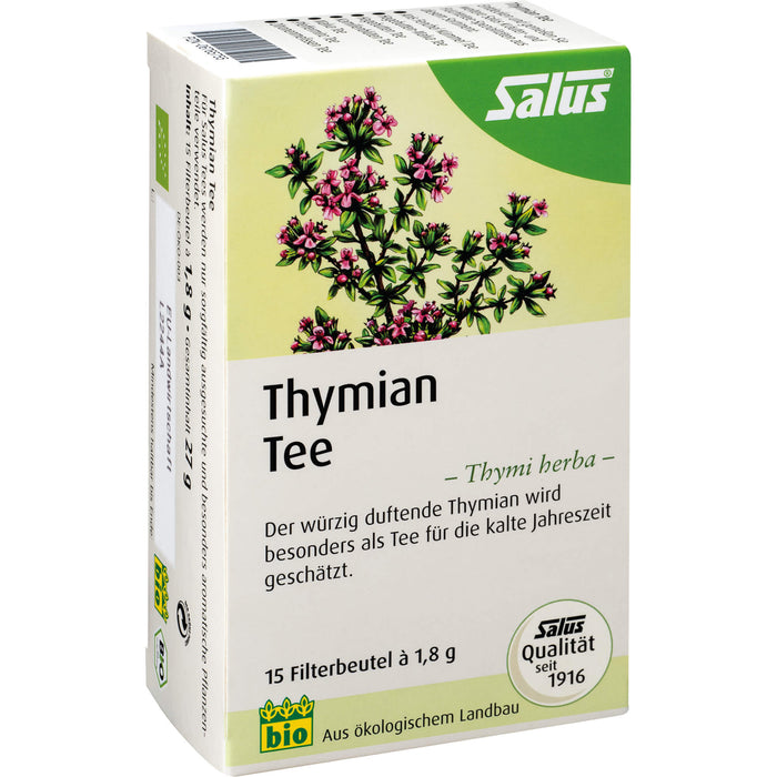 Thymian Tee Kräutertee Thymi herba bio Salus, 15 St FBE