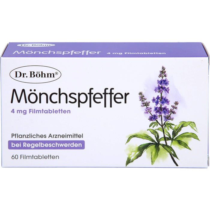 Dr Böhm Mönchspfeffer 4 mg Tabletten bei Regelbeschwerden, 60 St. Tabletten