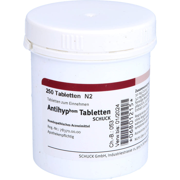 Antihyp Tabletten Schuck, 250 St TAB