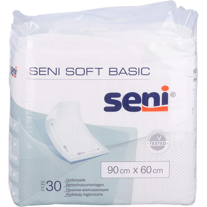 SENI Soft Basic Bettschutzunterlage 60 x 90 cm, 30 St. Unterlagen