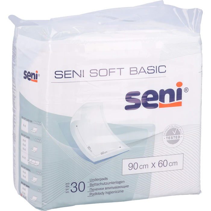SENI Soft Basic Bettschutzunterlage 60 x 90 cm, 30 St. Unterlagen