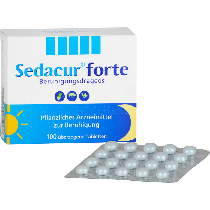 Sedacur forte Beruhigungsdragees einschlaffördernd, 100 St. Tabletten
