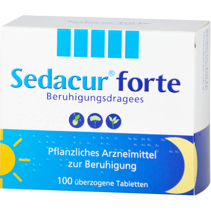 Sedacur forte Beruhigungsdragees einschlaffördernd, 100 St. Tabletten