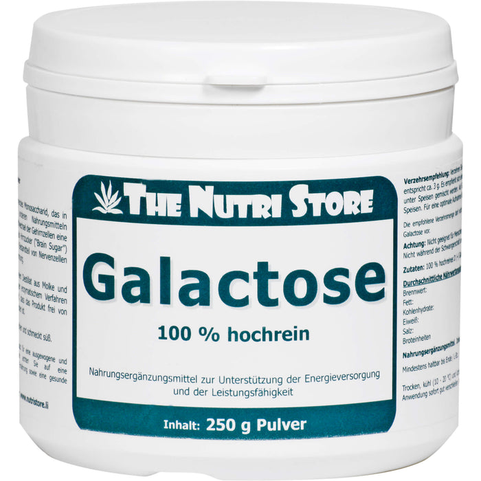 The Nutri Store Galactose 100% rein Pulver, 250 g Pulver