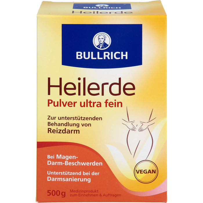 BULLRICH Heilerde Pulver ultra fein zur unterstützenden Behandlung von Reizdarm, 500 g Pulver