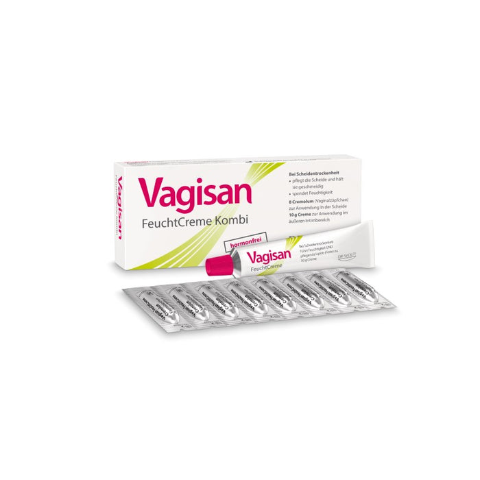 Vagisan Feuchtcreme Kombi bei Scheidentrockenheit Creme + Vaginalzäpfchen, 1 St. Kombipackung